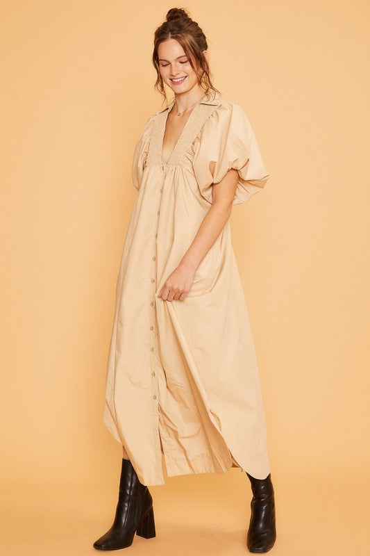 Desert Serenade Smocked Midi