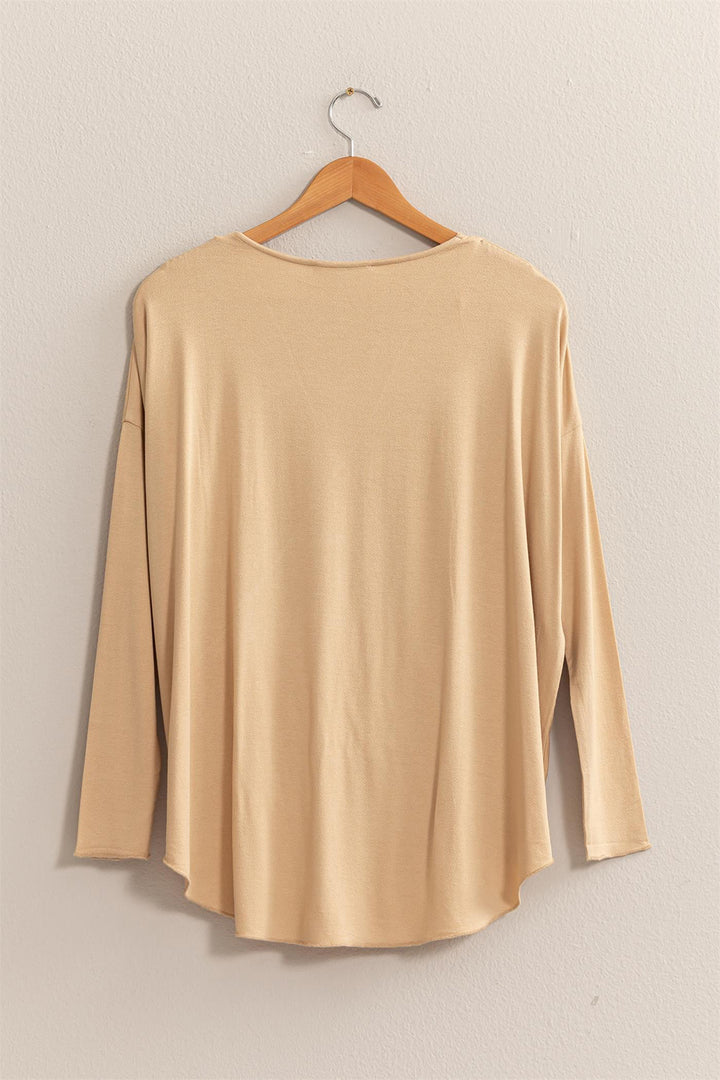 Drapey Long Sleeve Top