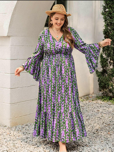 Vibrant Garden Floral Maxi Dress - Plus Size - The Rogue Daisy