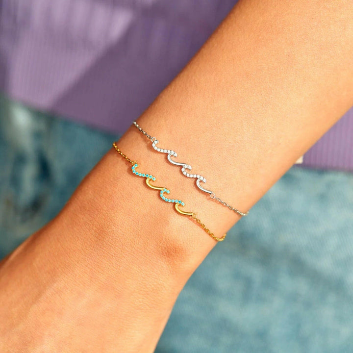 925 Delicate Wave Bracelet - The Rogue Daisy