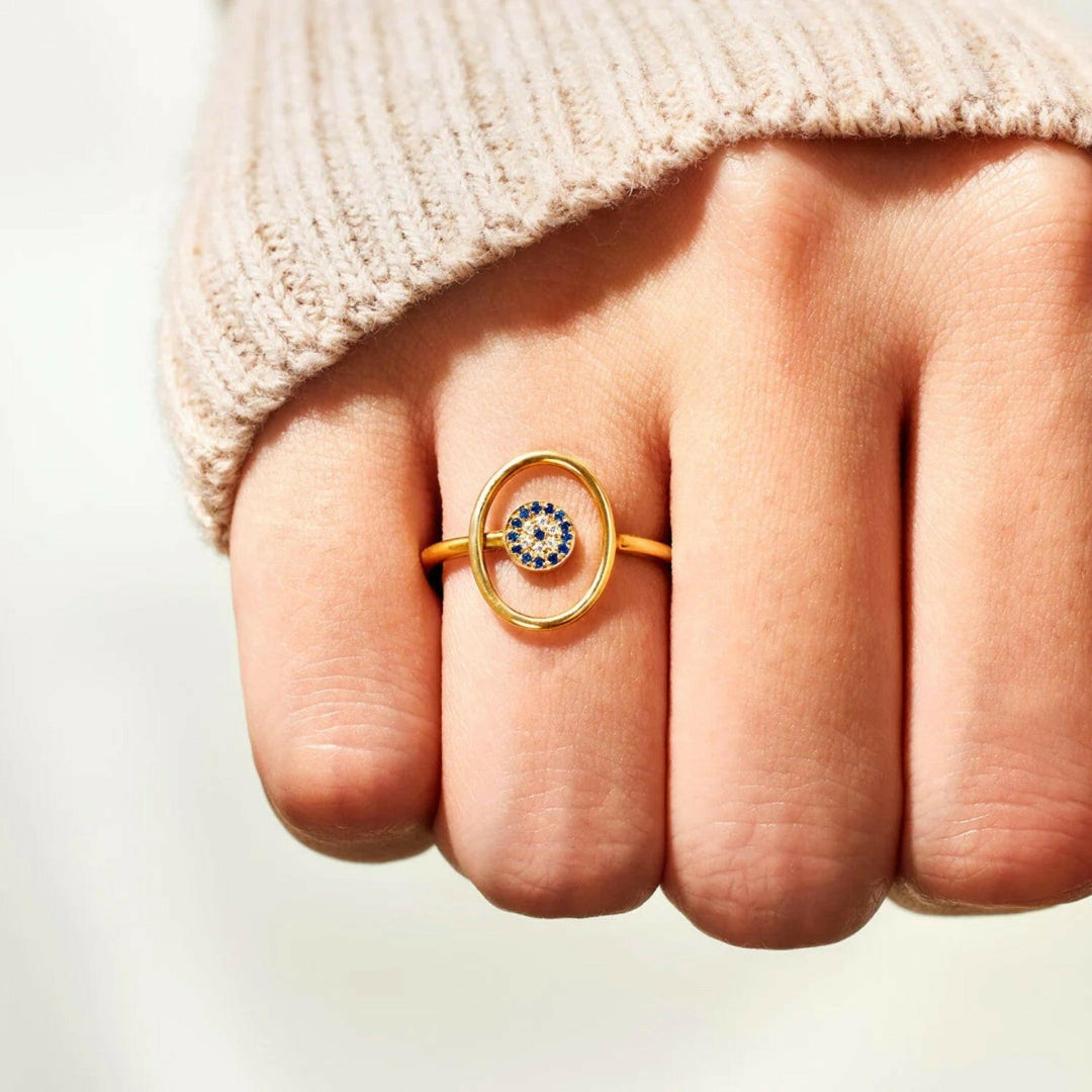 925 Evil Eye Ring - The Rogue Daisy