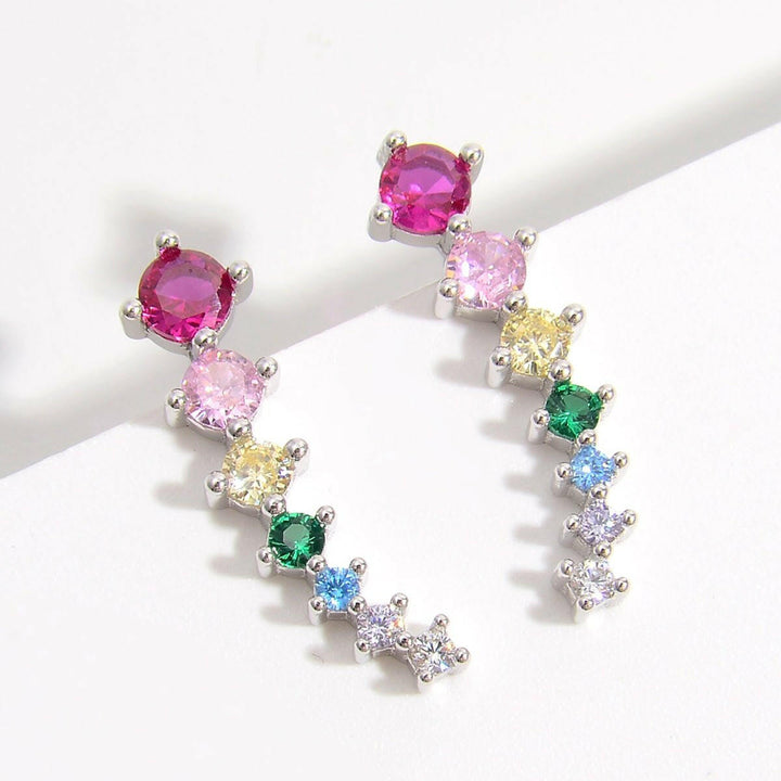 925 Rainbow Stardrop Earrings - The Rogue Daisy