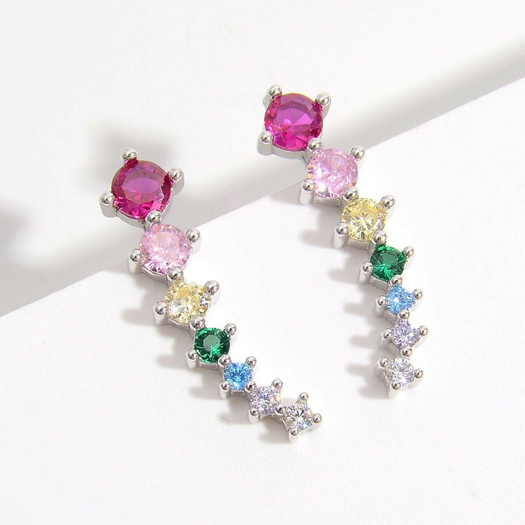 925 Rainbow Stardrop Earrings - The Rogue Daisy