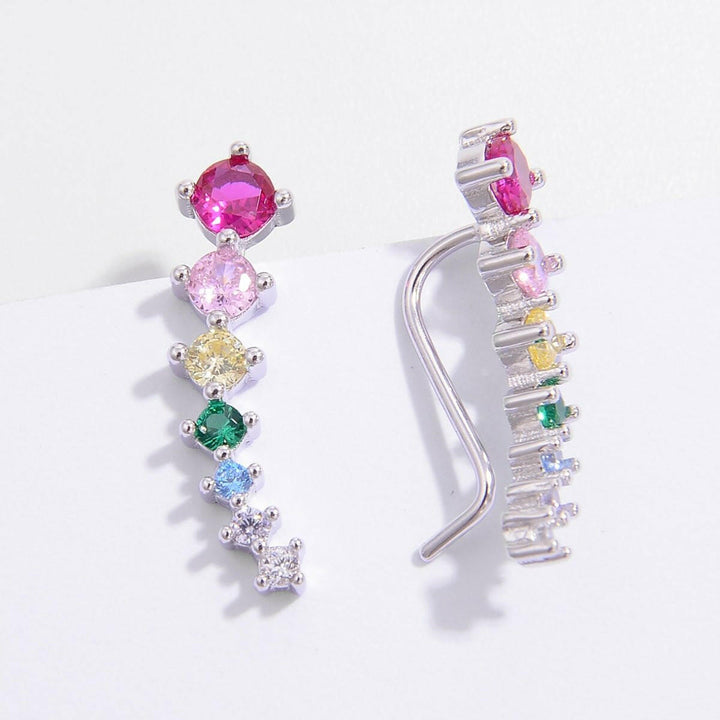 925 Rainbow Stardrop Earrings - The Rogue Daisy