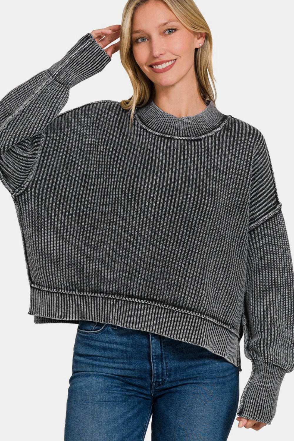 Slouchy Cotton Sweater.