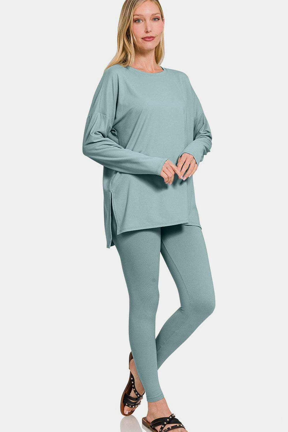 Zenana Full Size Brushed Microfiber Top