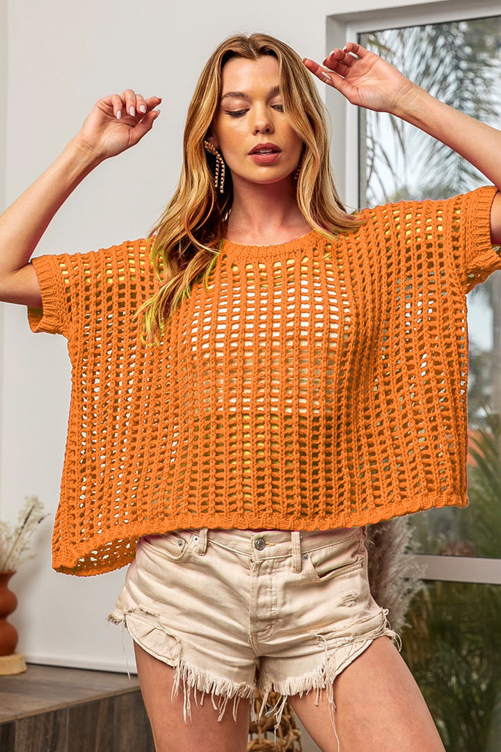 Openwork Knit Top