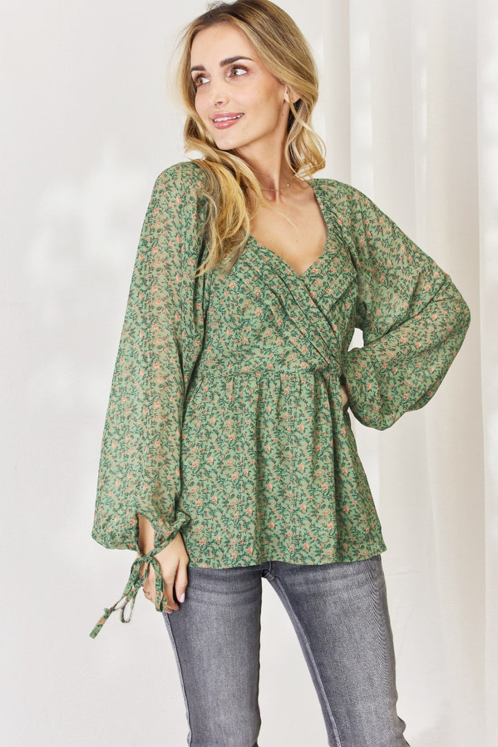 Floral Peplum Blouse