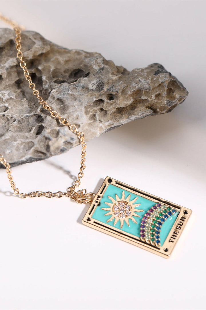 Tarot Card Pendant Necklace.