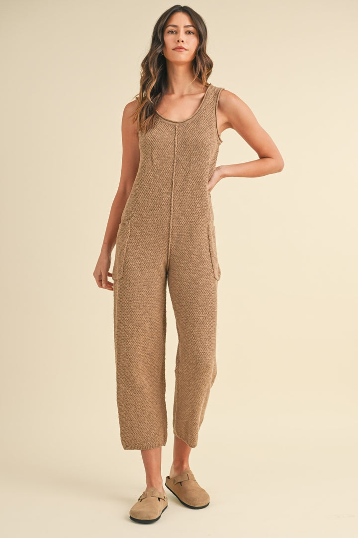 Sleeveless Knit Jumpsuit