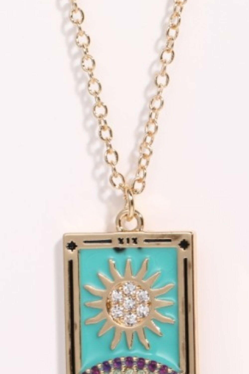 Tarot Card Pendant Necklace.