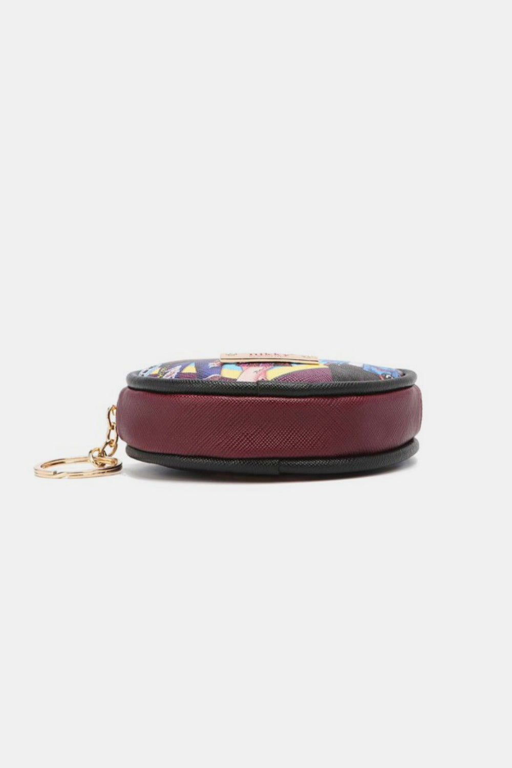 Nicole Lee USA Keychain Round Coin Purse