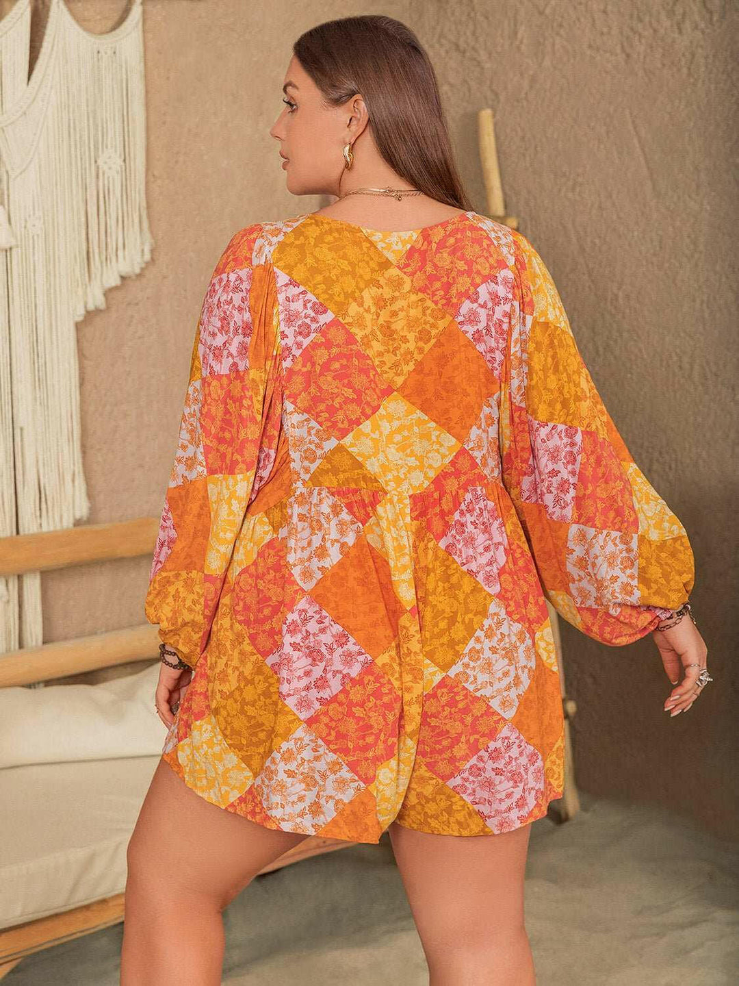 Autumn Bloom Romper - Plus Size - The Rogue Daisy