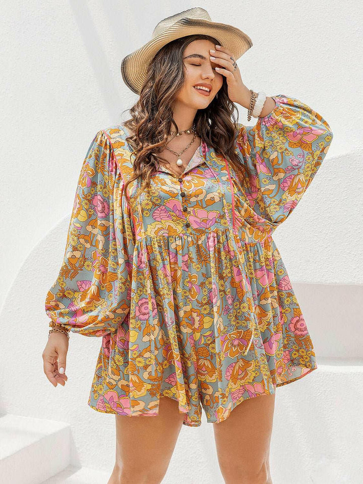 Autumn Bloom Romper - Plus Size - The Rogue Daisy