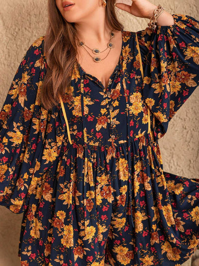 Autumn Bloom Romper - Plus Size - The Rogue Daisy