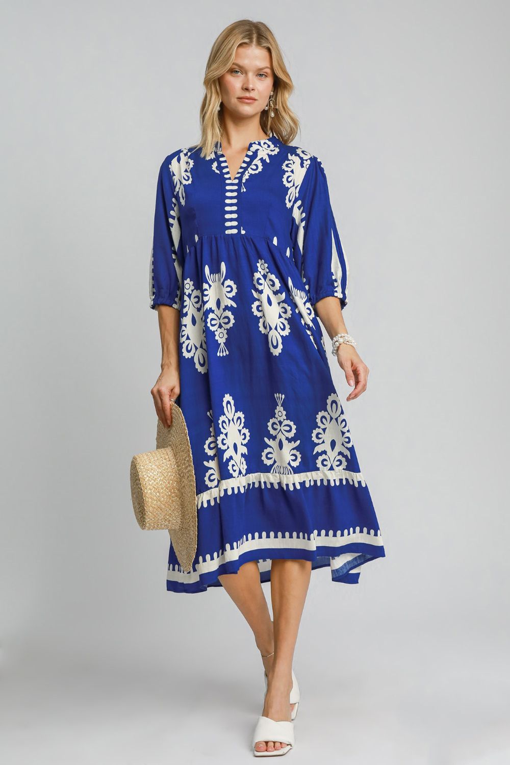 The Azure Folk Dress