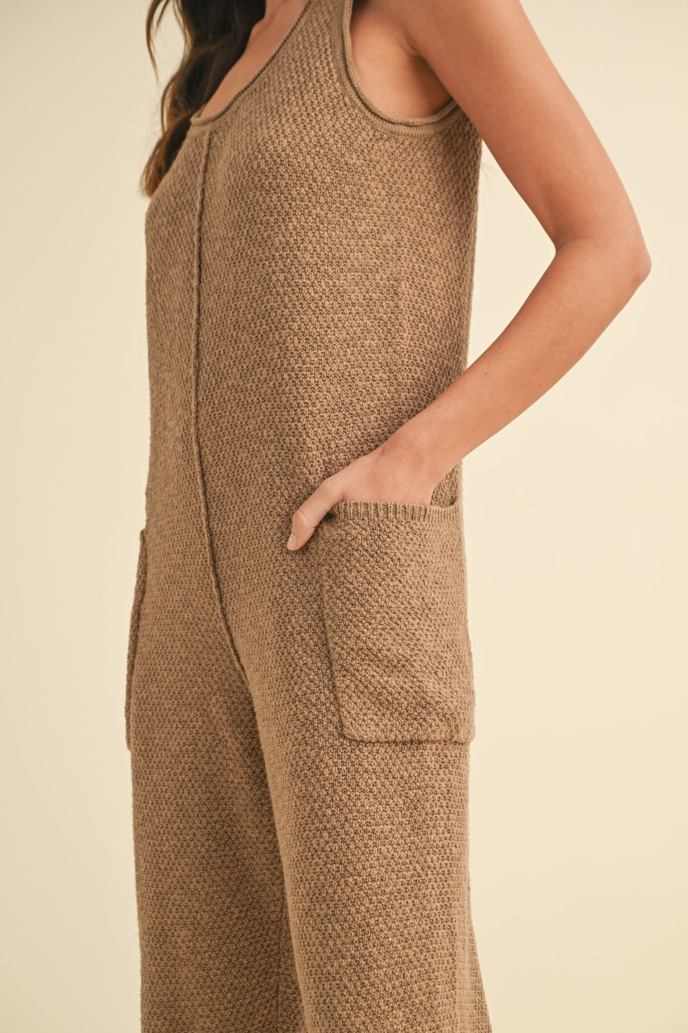 Sleeveless Knit Jumpsuit