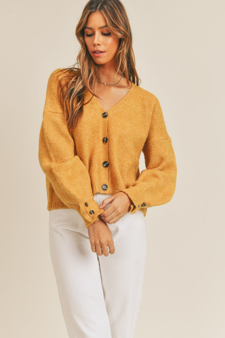 Puff Sleeve Cardigan