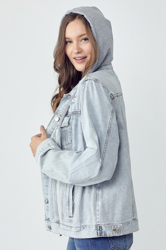 Coastal Hooded Denim Jacket