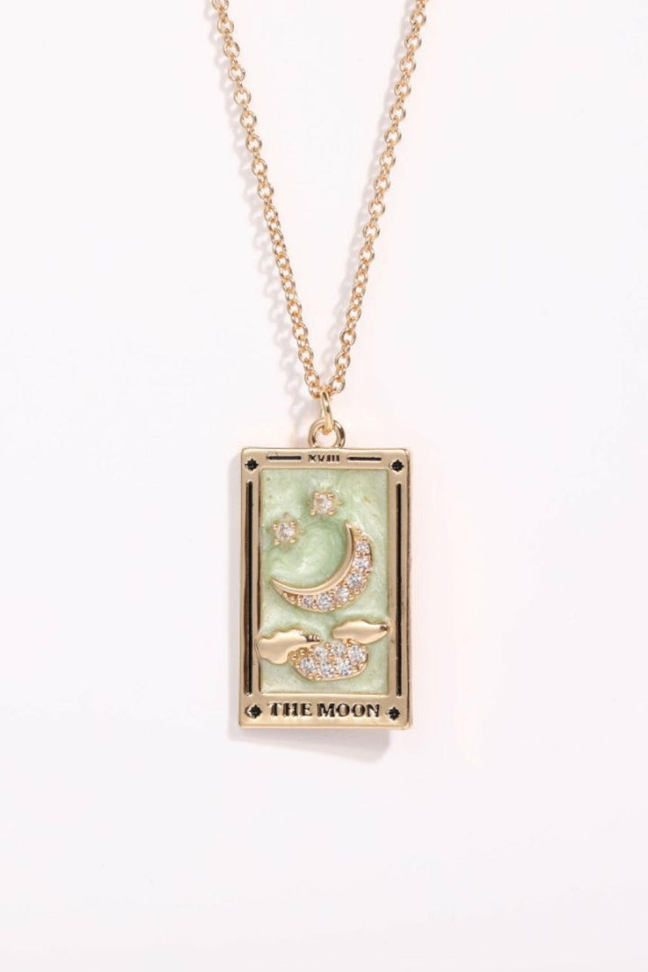 Tarot Card Pendant Necklace.