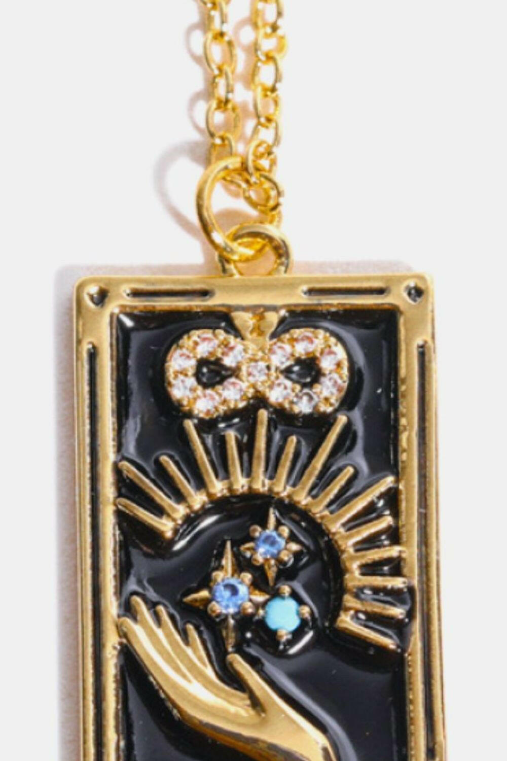 Tarot Card Pendant Necklace.