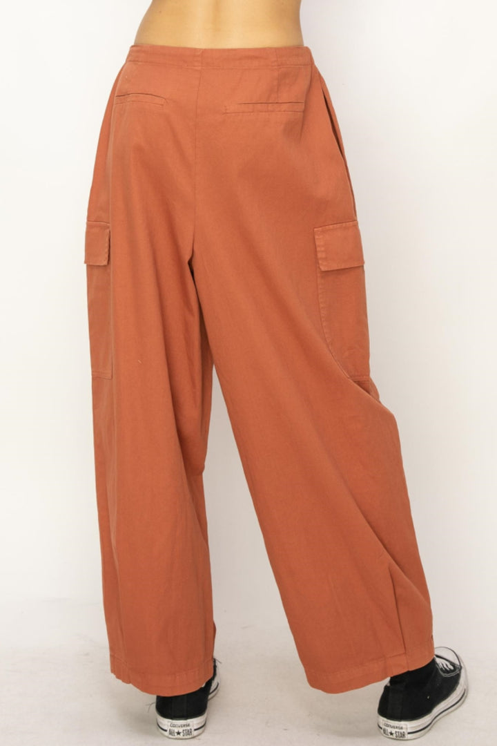 Wide-Leg Cargo Pants