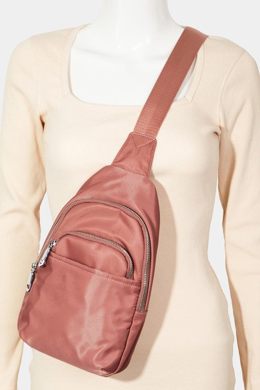 Nylon Sling Crossbody Bag