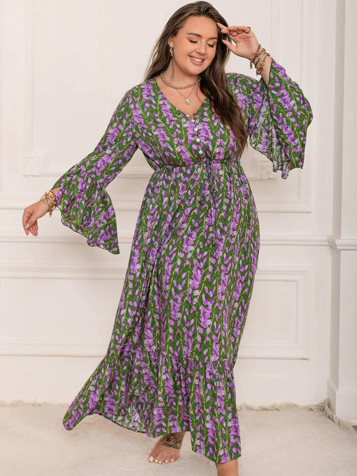 Vibrant Garden Floral Maxi Dress - Plus Size - The Rogue Daisy