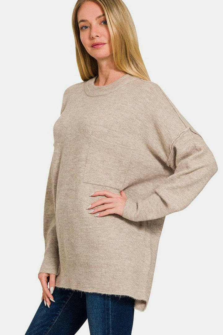 Drop Shoulder Sweater.