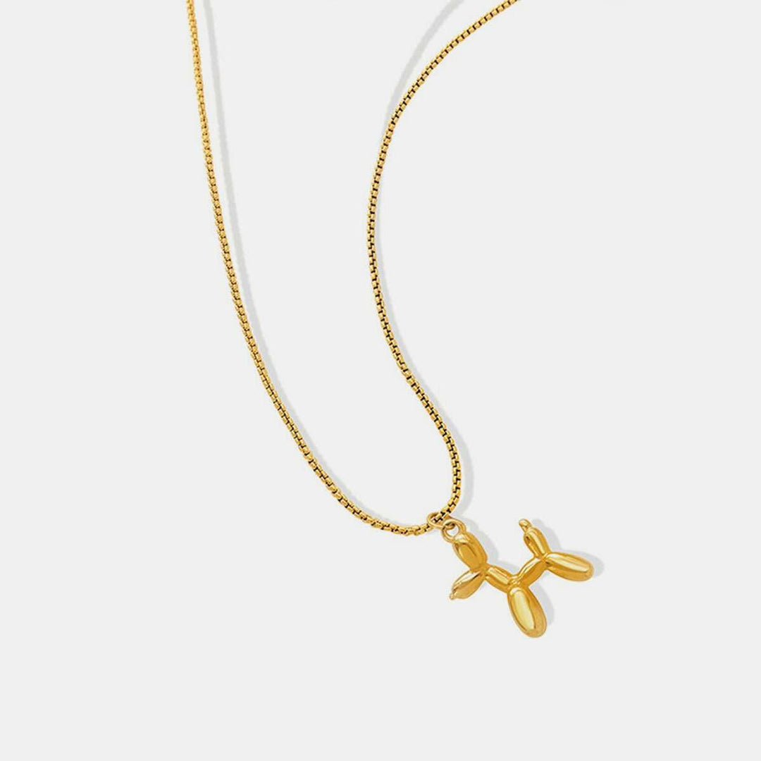 Balloon Puppy 18K Gold - Plated Pendant Necklace - The Rogue Daisy