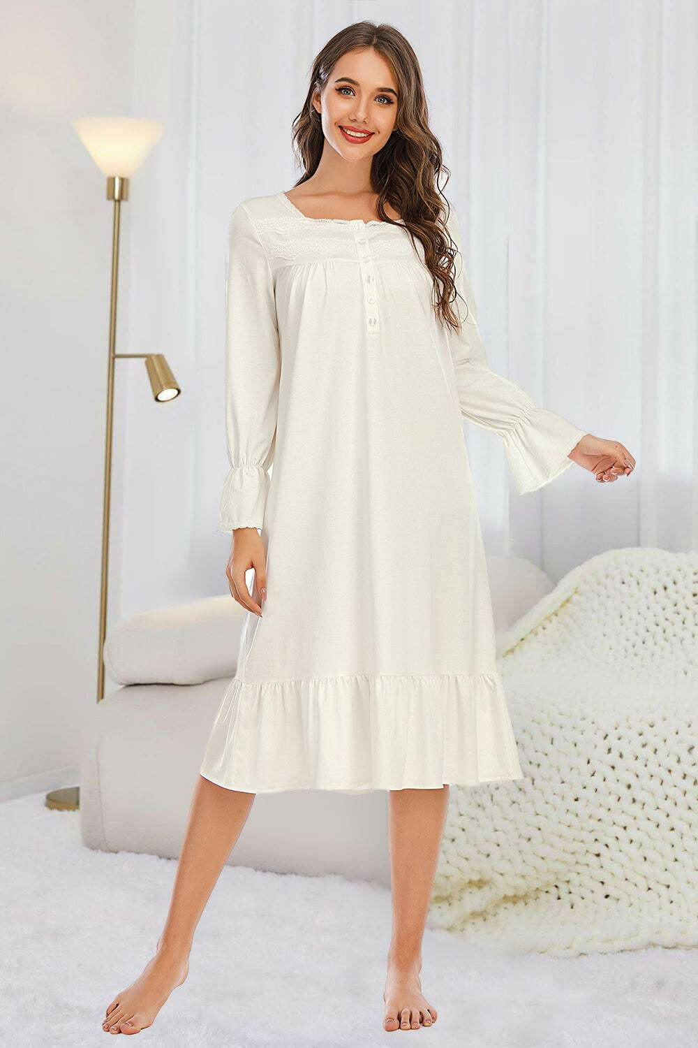 Serene Dreams Soft Cotton Nightgown