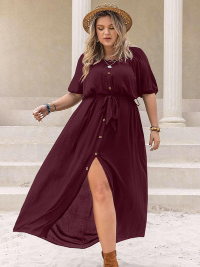 Wine Country Midi Dress - Plus Size - The Rogue Daisy