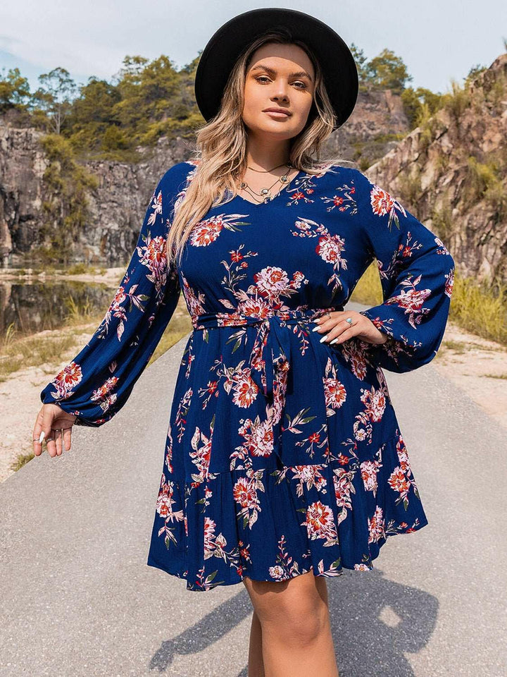 Blossom Breeze Floral Mini Dress - Plus Size - The Rogue Daisy