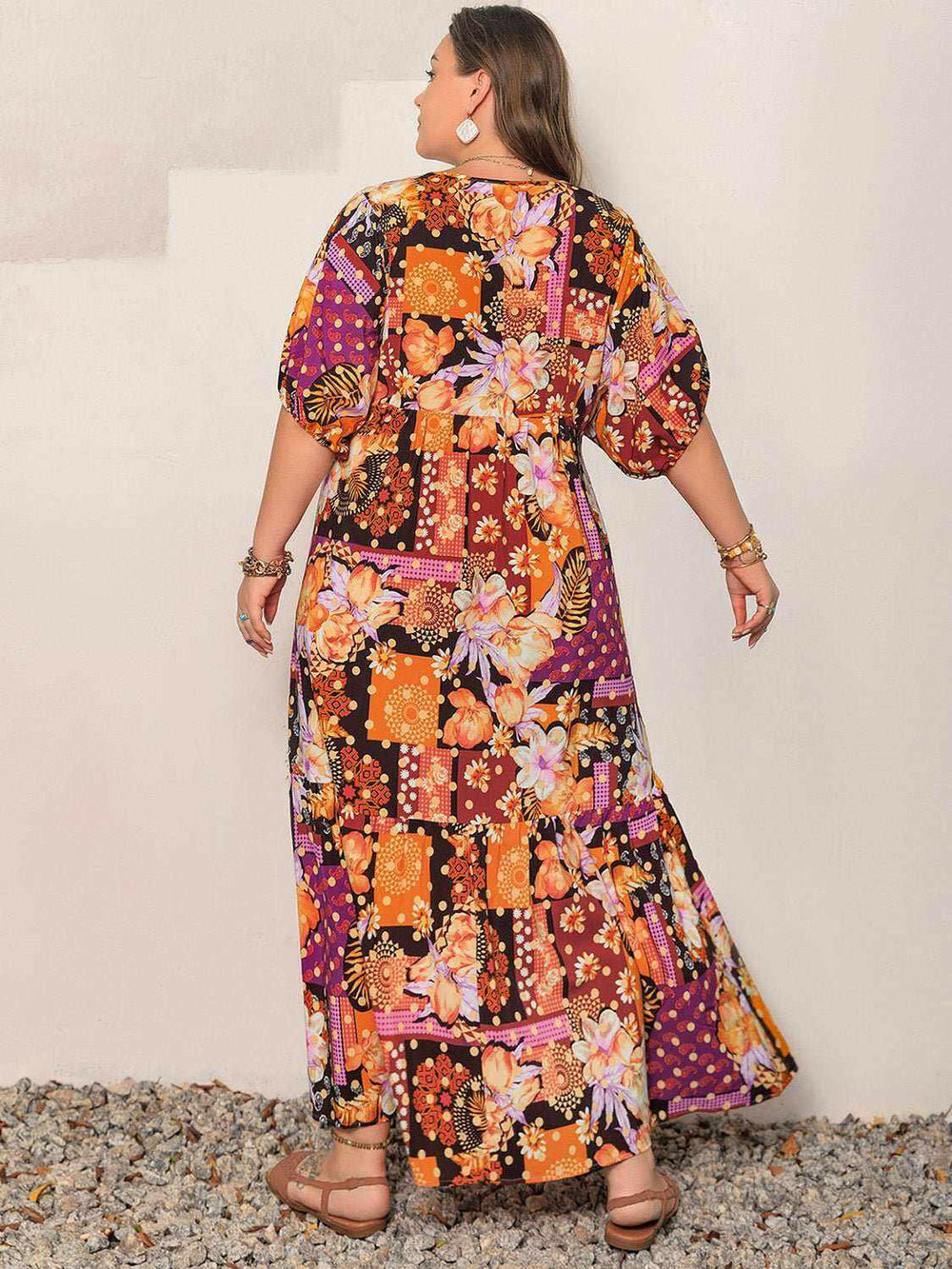 Bohemian Mosaic Maxi Dress - Plus Size - The Rogue Daisy