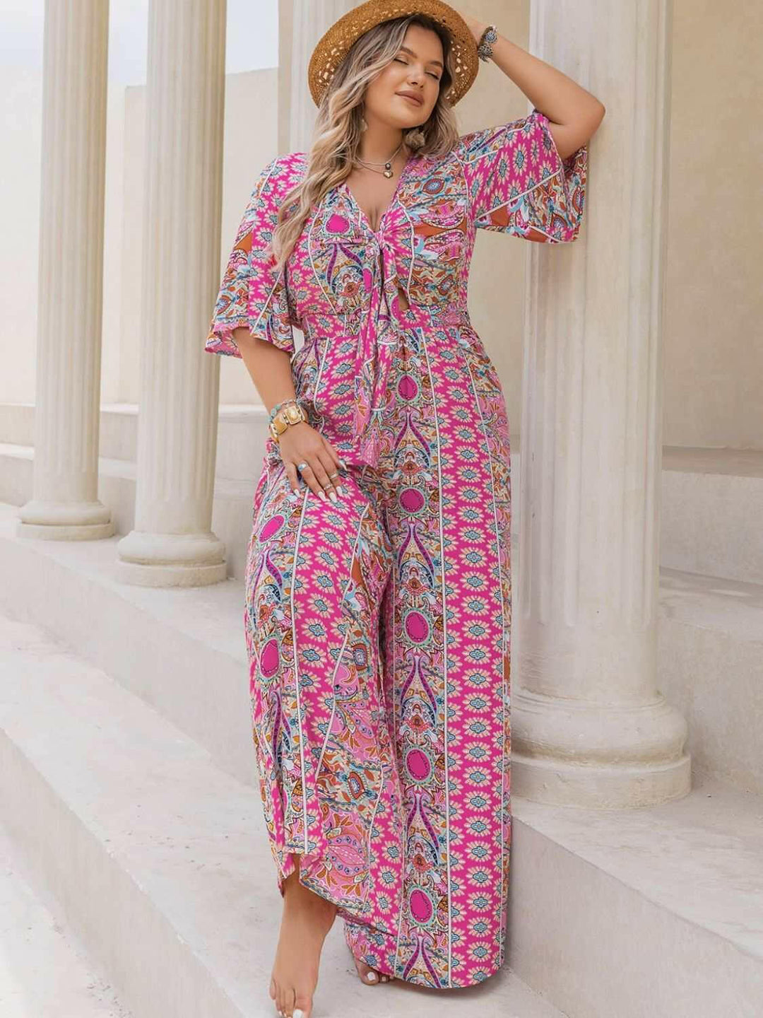 Boho Bliss Jumpsuit - Plus Size - The Rogue Daisy