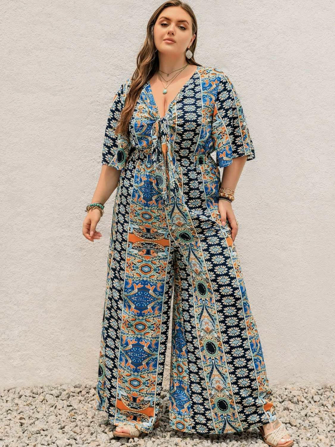 Boho Bliss Jumpsuit - Plus Size - The Rogue Daisy