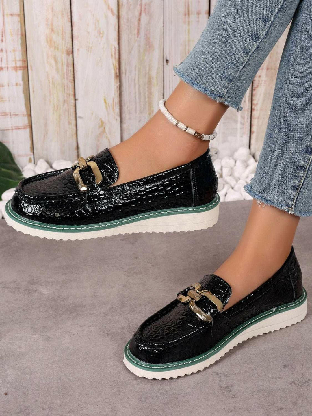 Buckle Trim Loafers - The Rogue Daisy