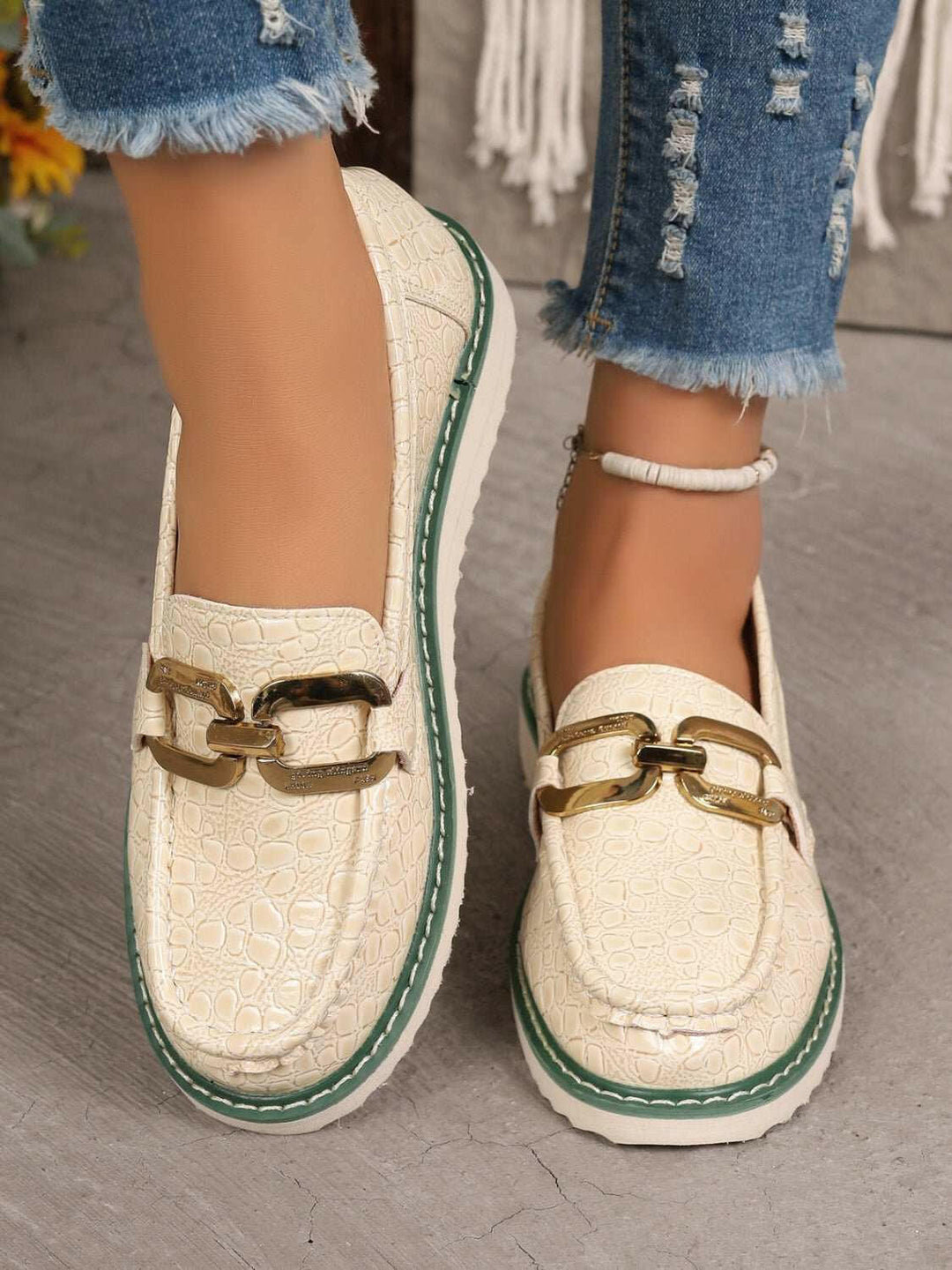 Buckle Trim Loafers - The Rogue Daisy