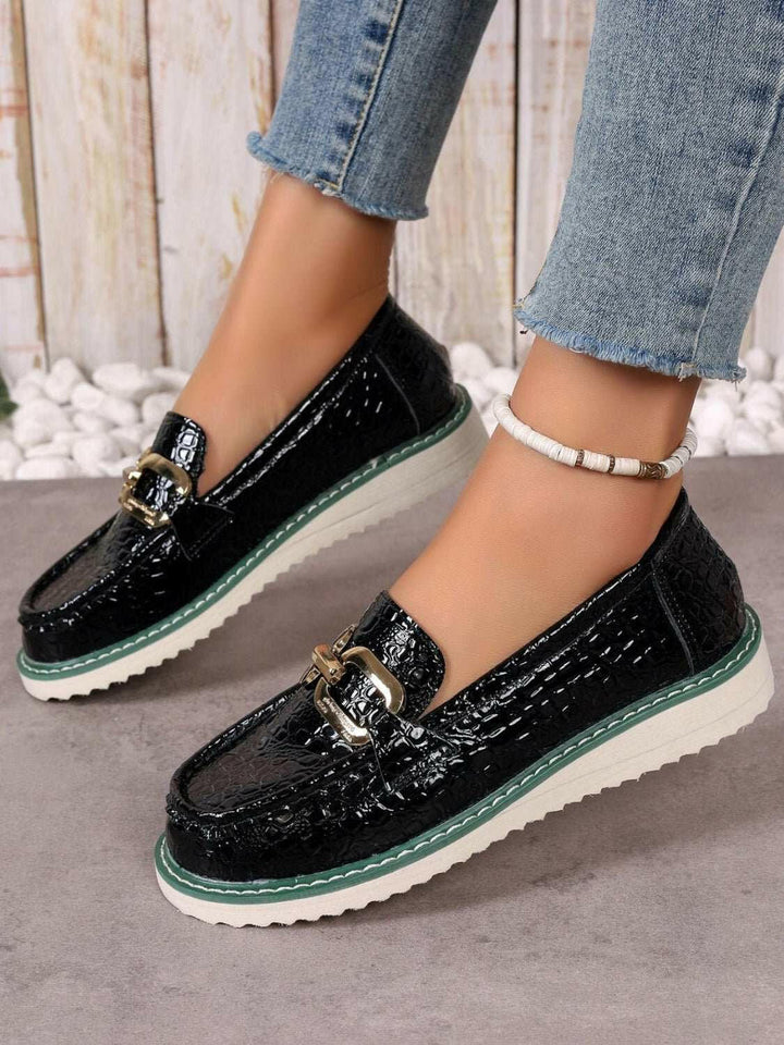 Buckle Trim Loafers - The Rogue Daisy