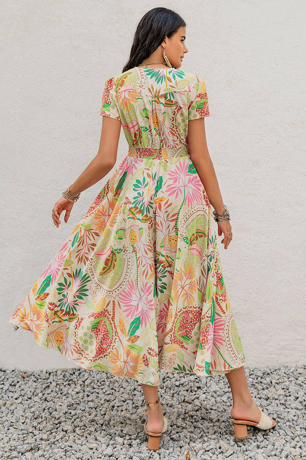 Tropical Harmony Midi Dress - The Rogue Daisy