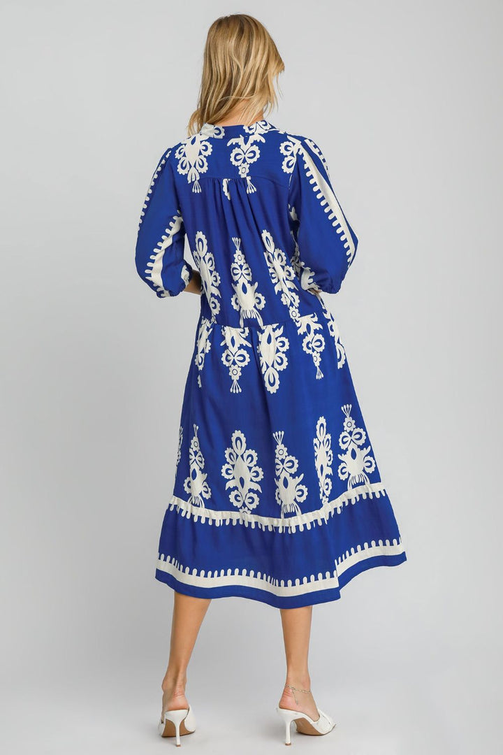 The Azure Folk Dress