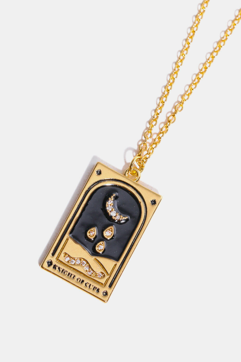 Tarot Card Pendant Necklace.