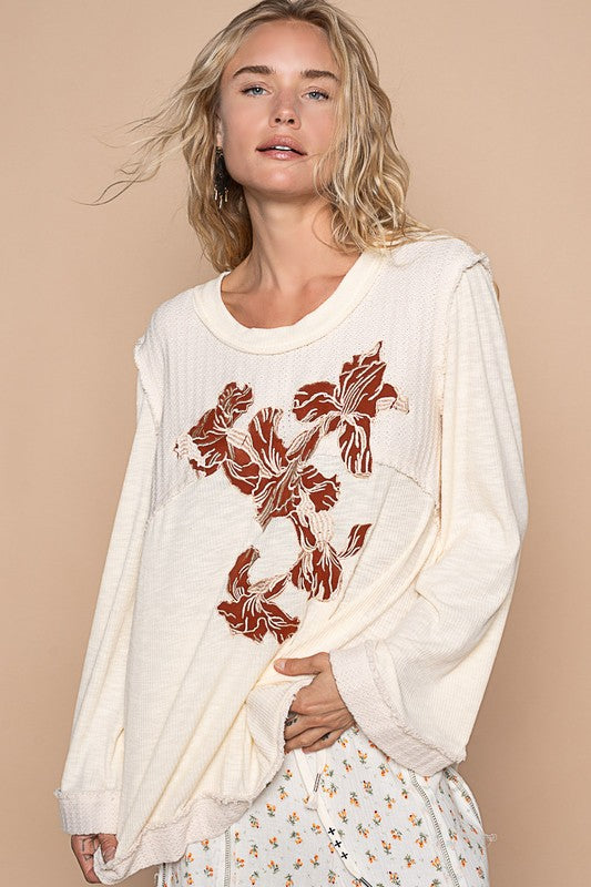 Rust Bloom Pullover