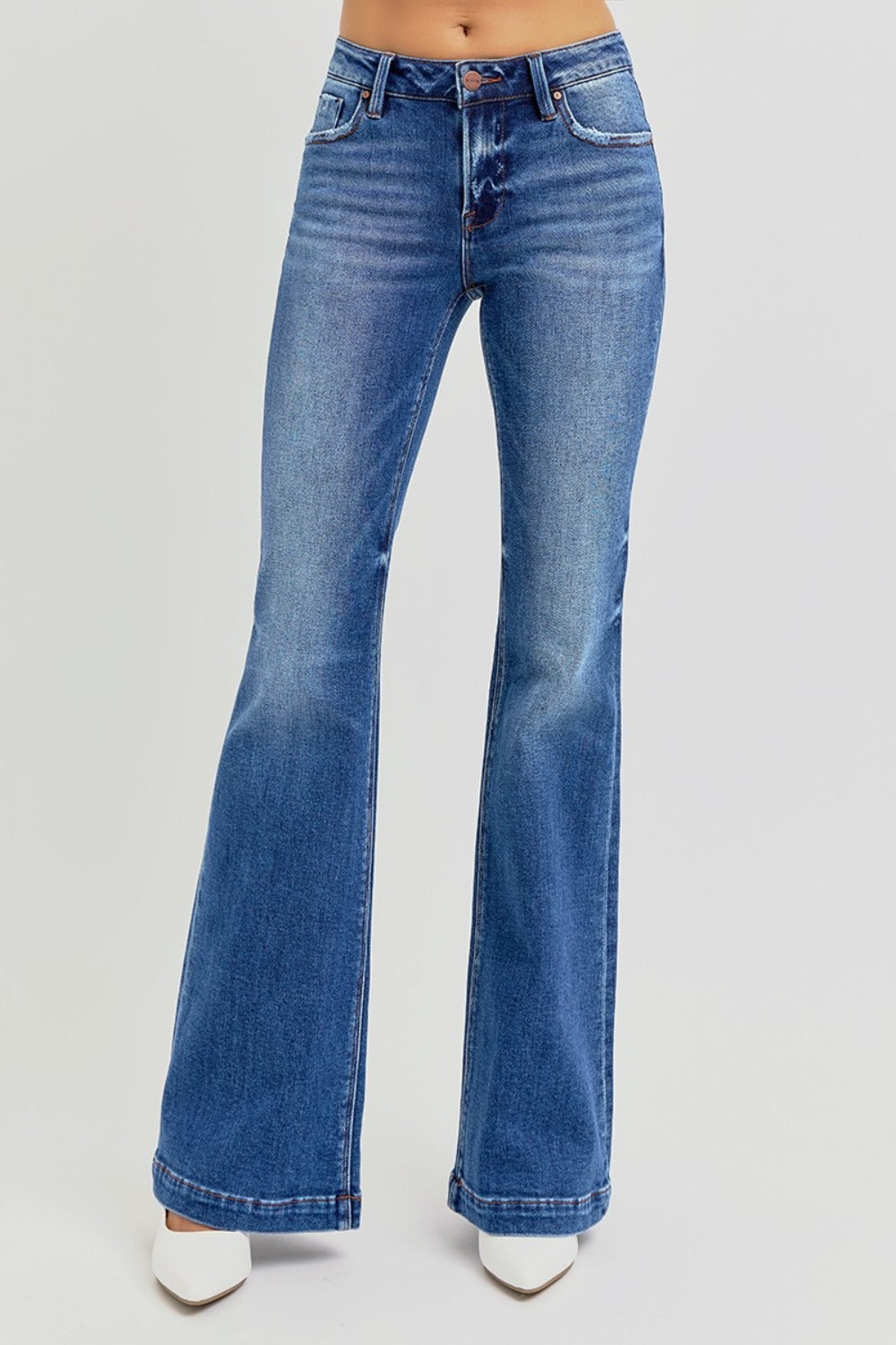 Low Rise Flare Jeans