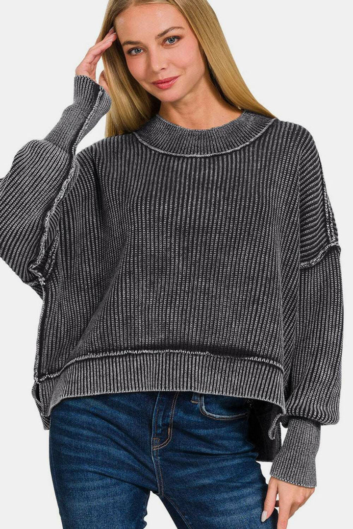 Slouchy Cotton Sweater.