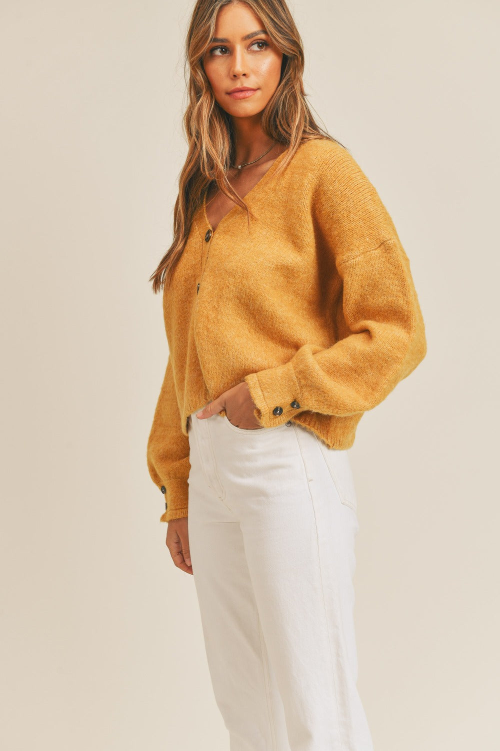 Puff Sleeve Cardigan