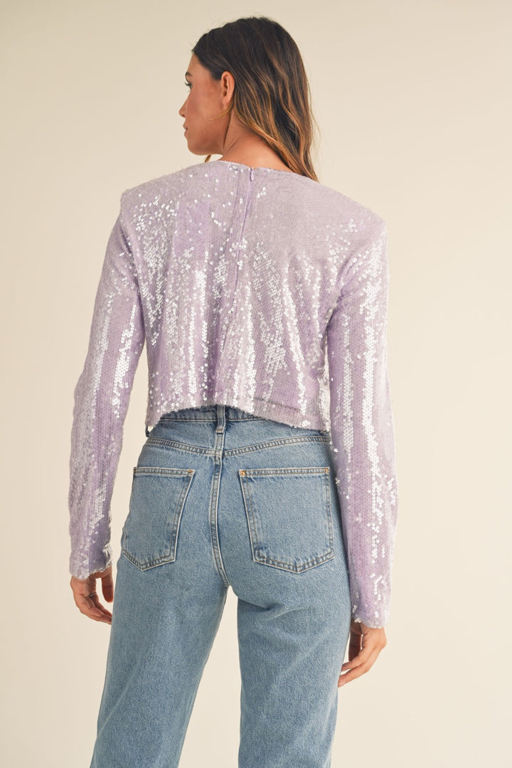 Sequin Crop Top