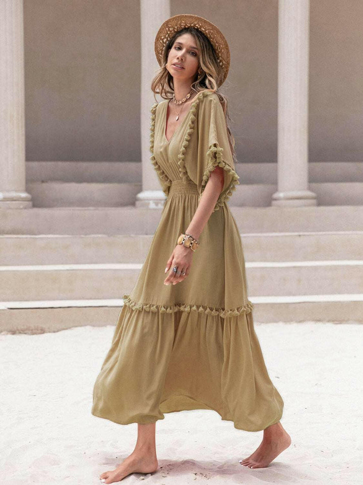 Sunshine Tassel Maxi Dress.