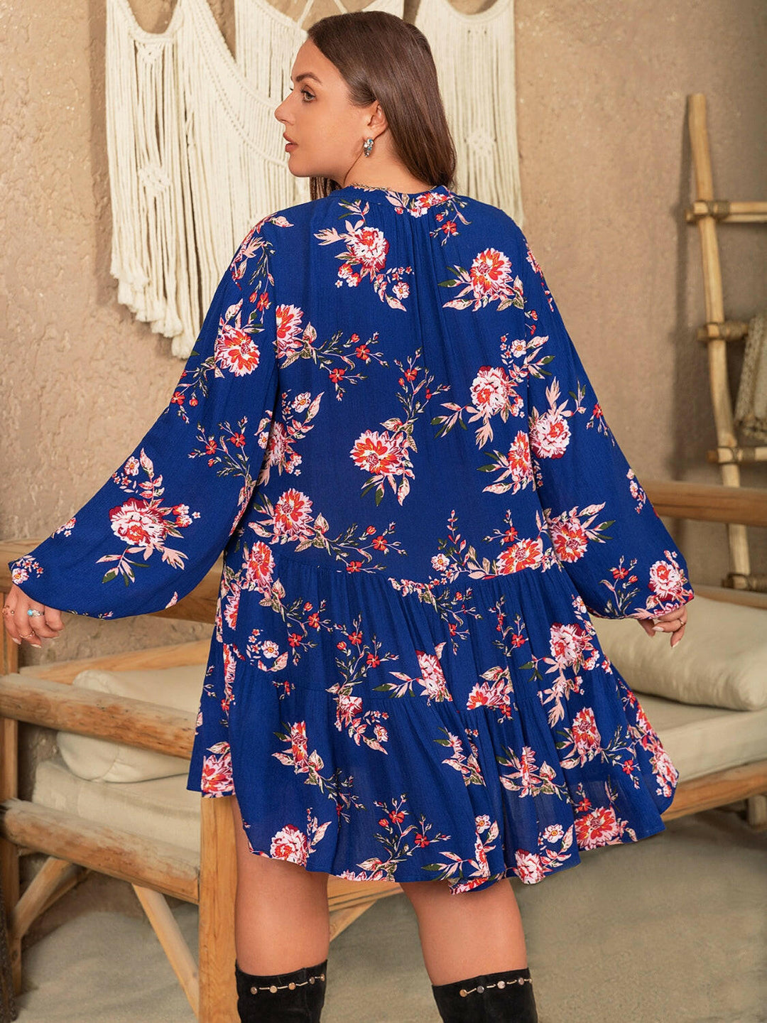 Twilight Garden Boho Dress - Plus Size.