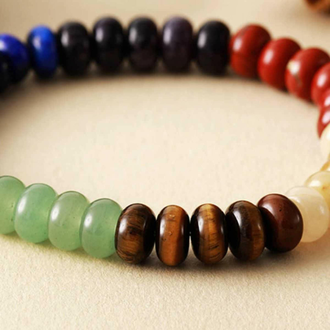 Contrast Natural Stone Bead Bracelet - The Rogue Daisy